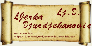 LJerka Đurđekanović vizit kartica